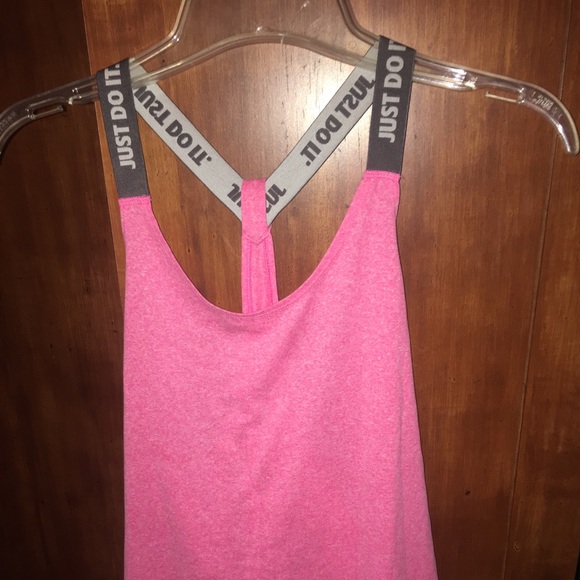 Nike Tops - Pink High Low Nike Tank Top